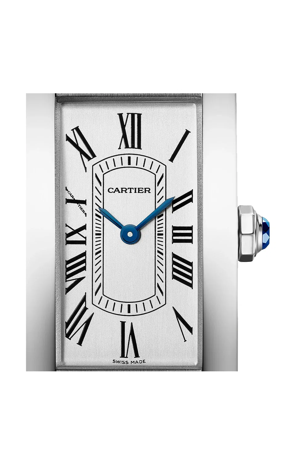 TANK AMÉRICAINE, малая модель, сталь, кварц - WSTA0082 CARTIER, черный — фото 4