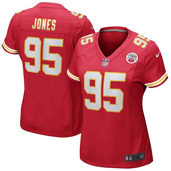 

Женская игровая футболка Chris Jones Kansas City Chiefs красная Nike, Красный, Женская игровая футболка Chris Jones Kansas City Chiefs красная Nike