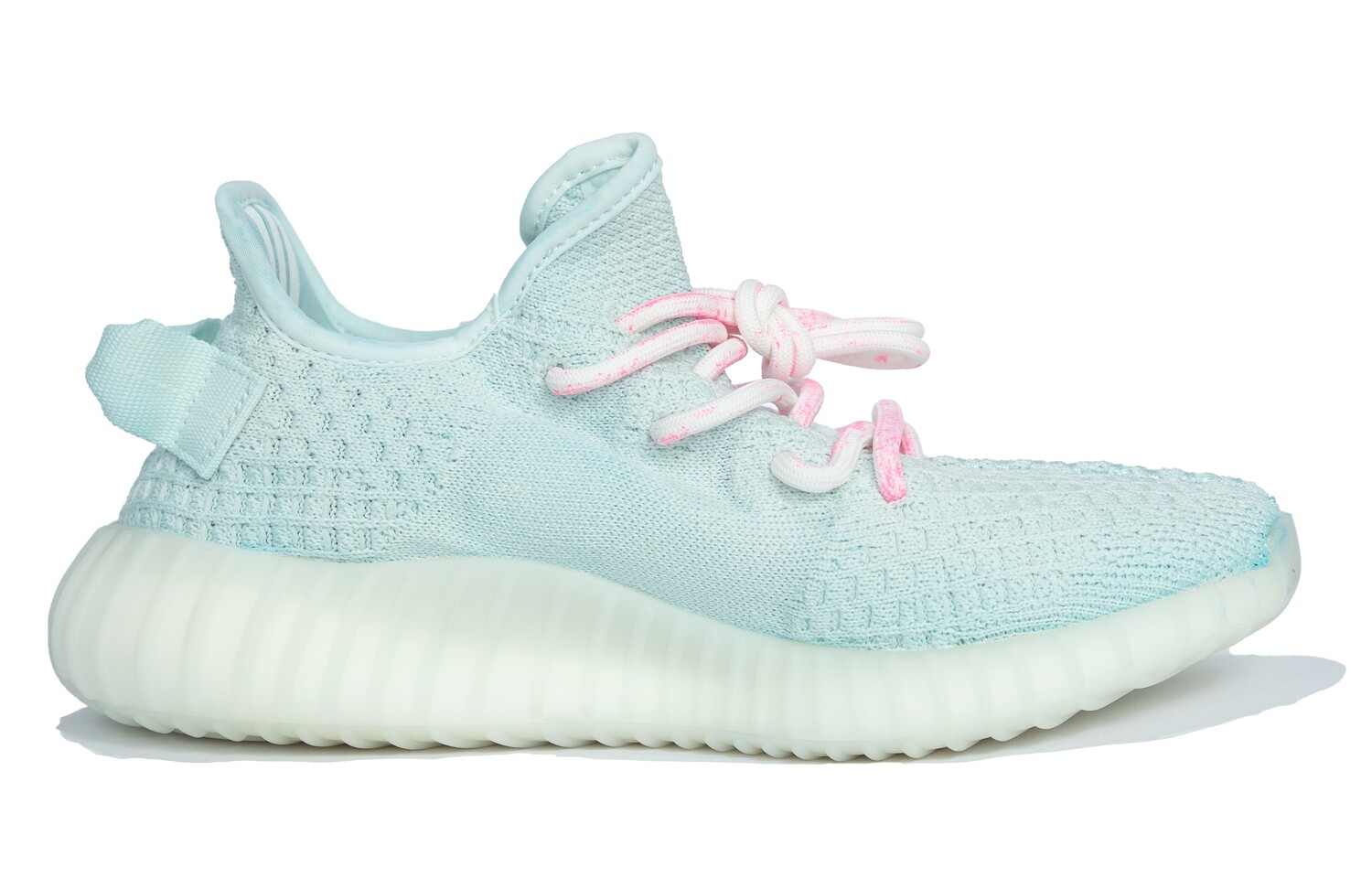 Кроссовки adidas originals Yeezy Boost 350 V2 Lifestyle Shoes Unisex Low-top Blue/pink, голубой — фото 2