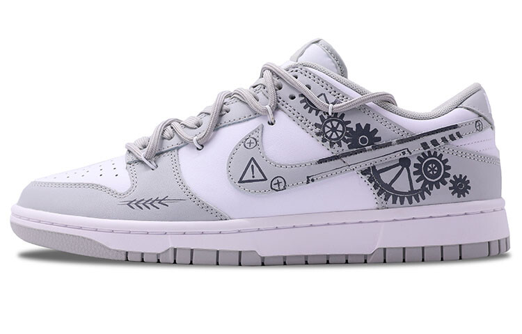 

Кроссовки Nike Dunk Skateboarding Shoes Men Low-top White/gray, белый