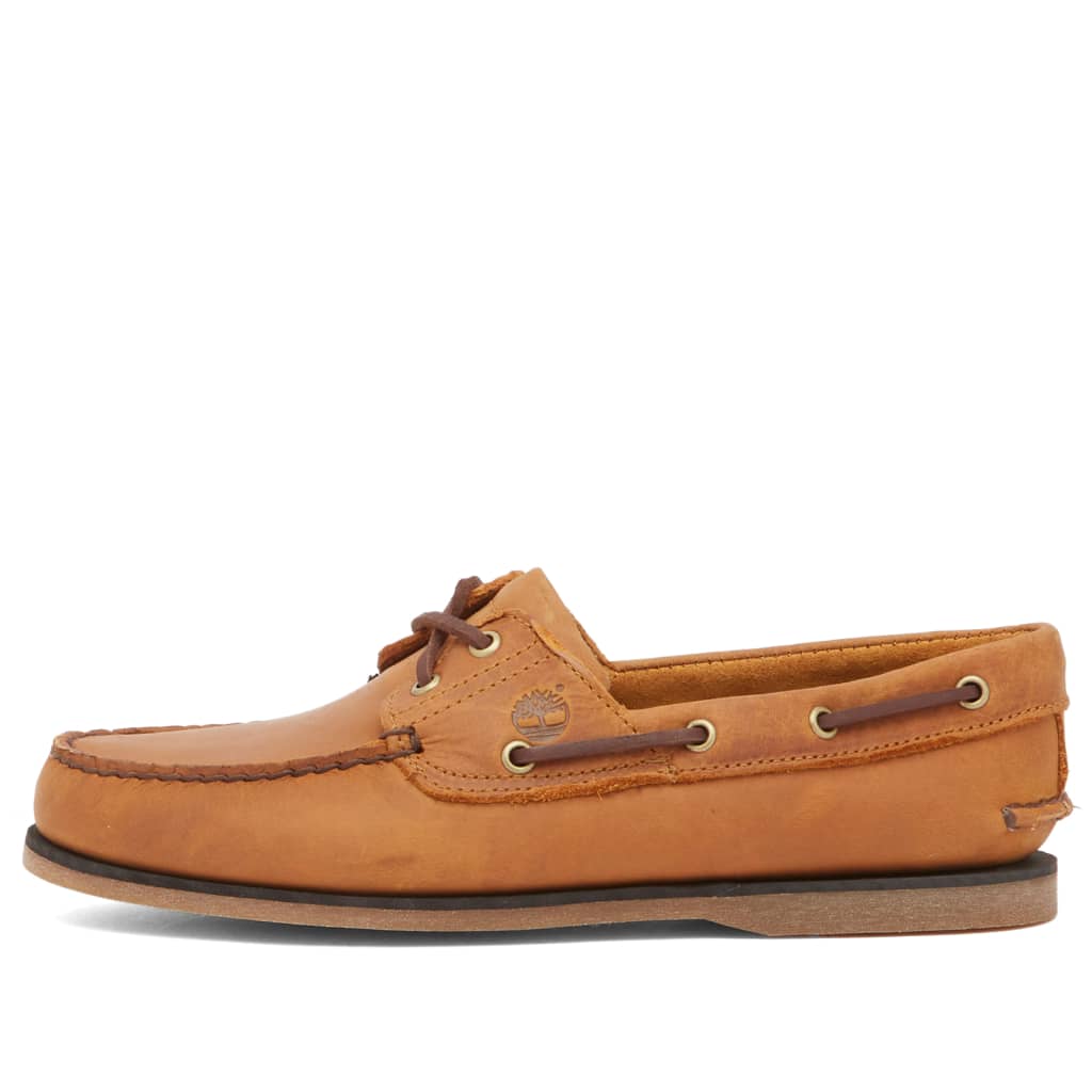 

Классические лодочные туфли с 2 люверсами Timberland, цвет wheat full grain