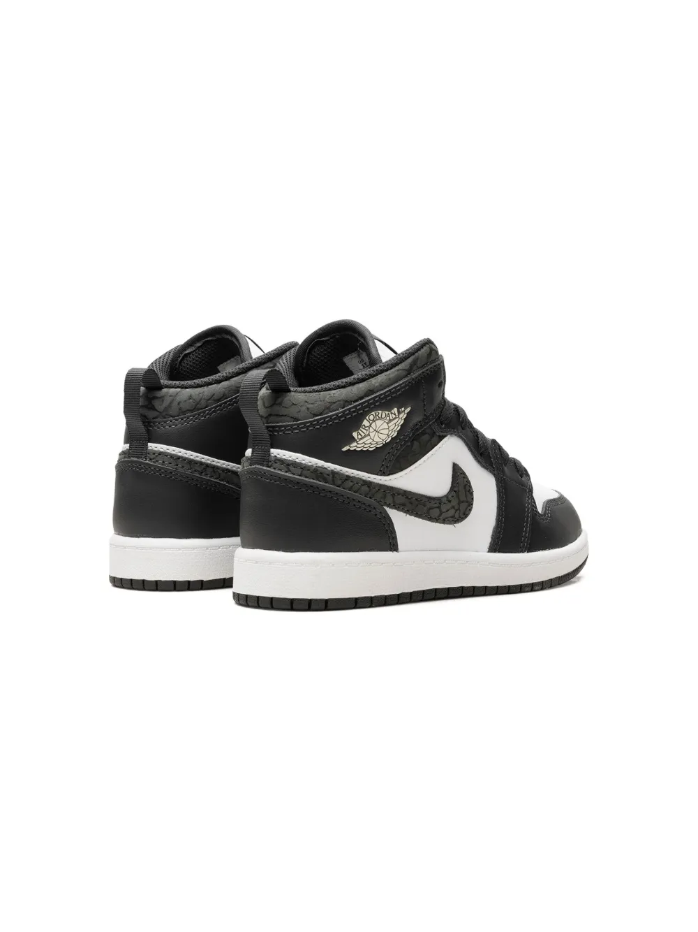 Кроссовки Air Jordan 1 Mid Panda Elephant Jordan Kids, черный — фото 3