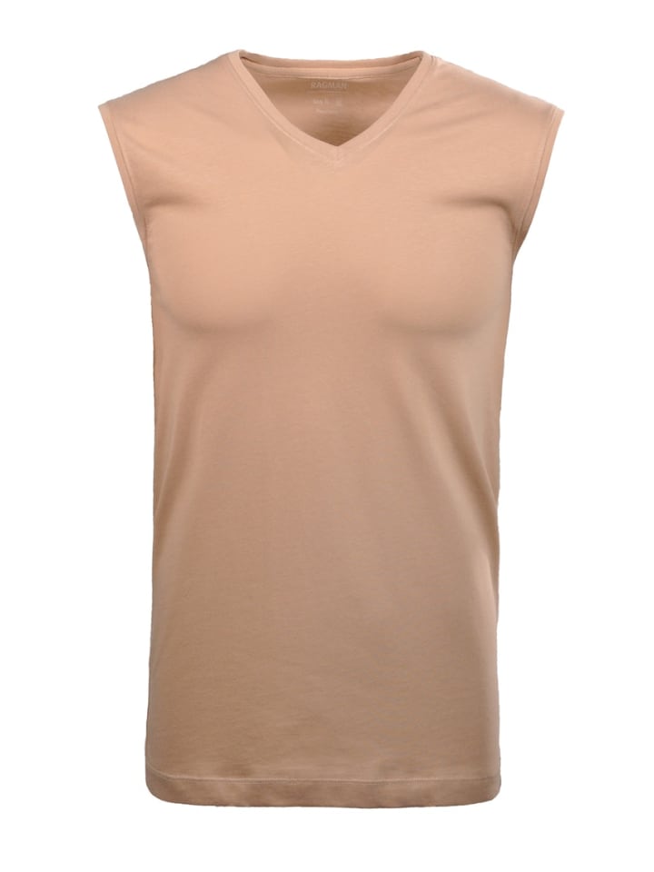 

Футболка Bodywear V-образный вырез, упаковка из 2 шт., бежевого цвета Ragman