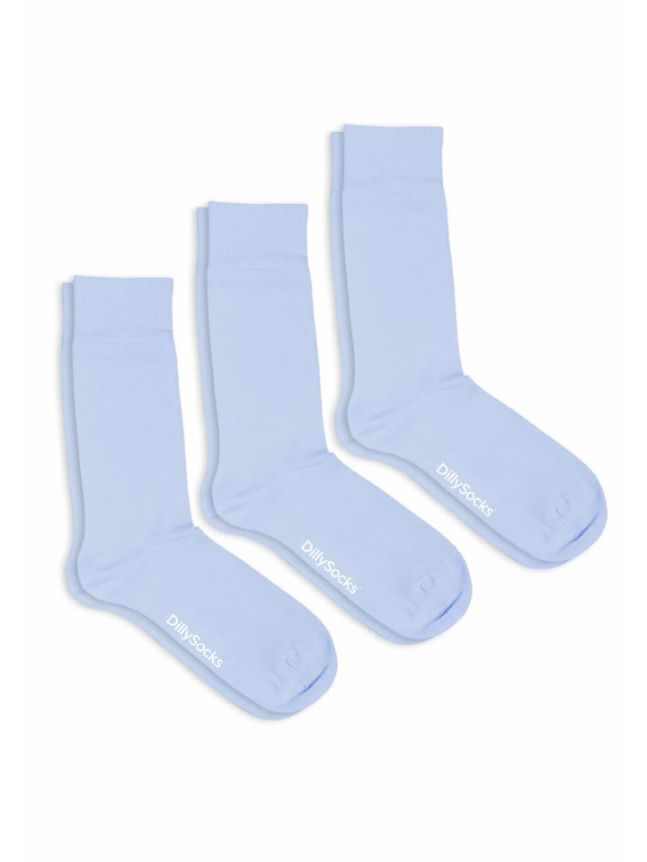 

Носки DillySocks 3er Pack One Color Smooth, цвет smooth baby blue