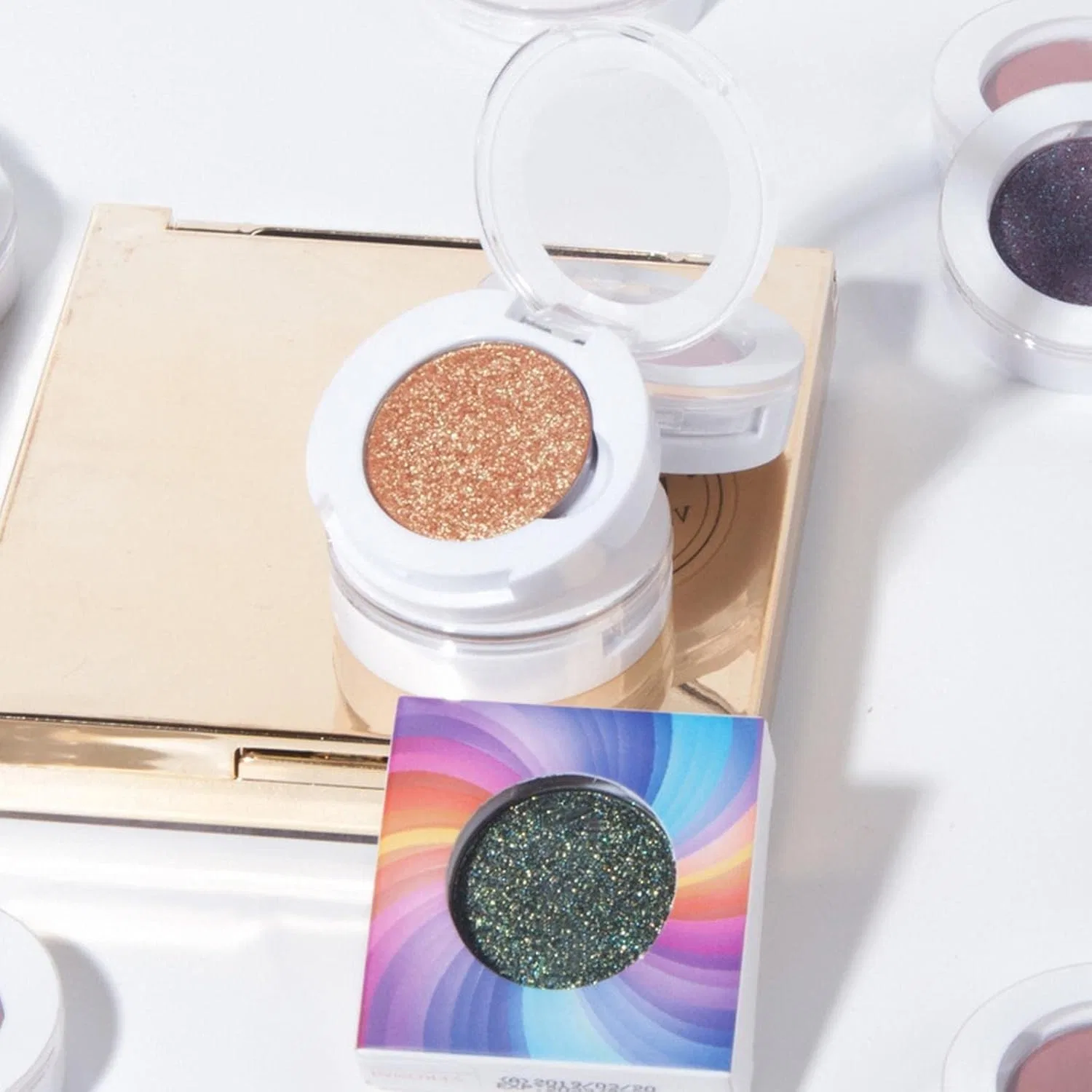 Тени для век Potato Mud Glitter Pearl Earth Tone Palette Botanic Mauve — фото 4