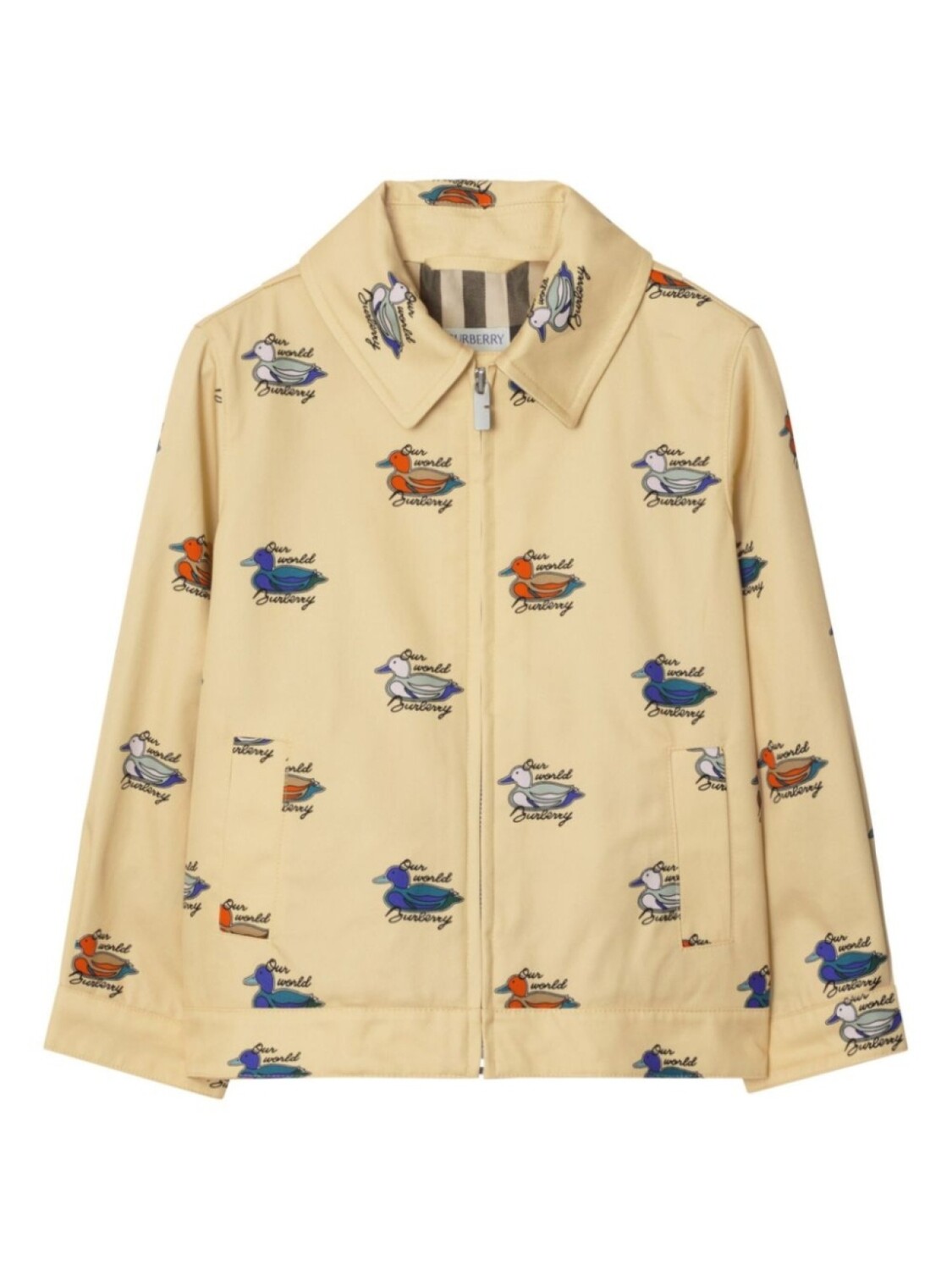 

Куртка рыцаря-конника Burberry Kids, желтый
