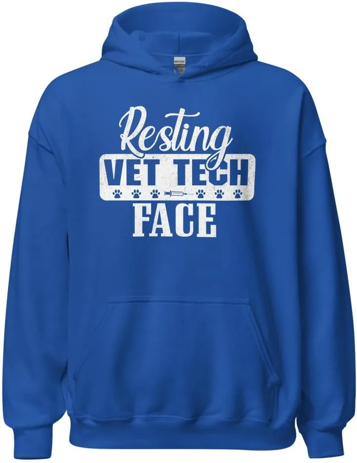 Толстовка Veterinary Assistant Unisex, Resting Vet Tech Face