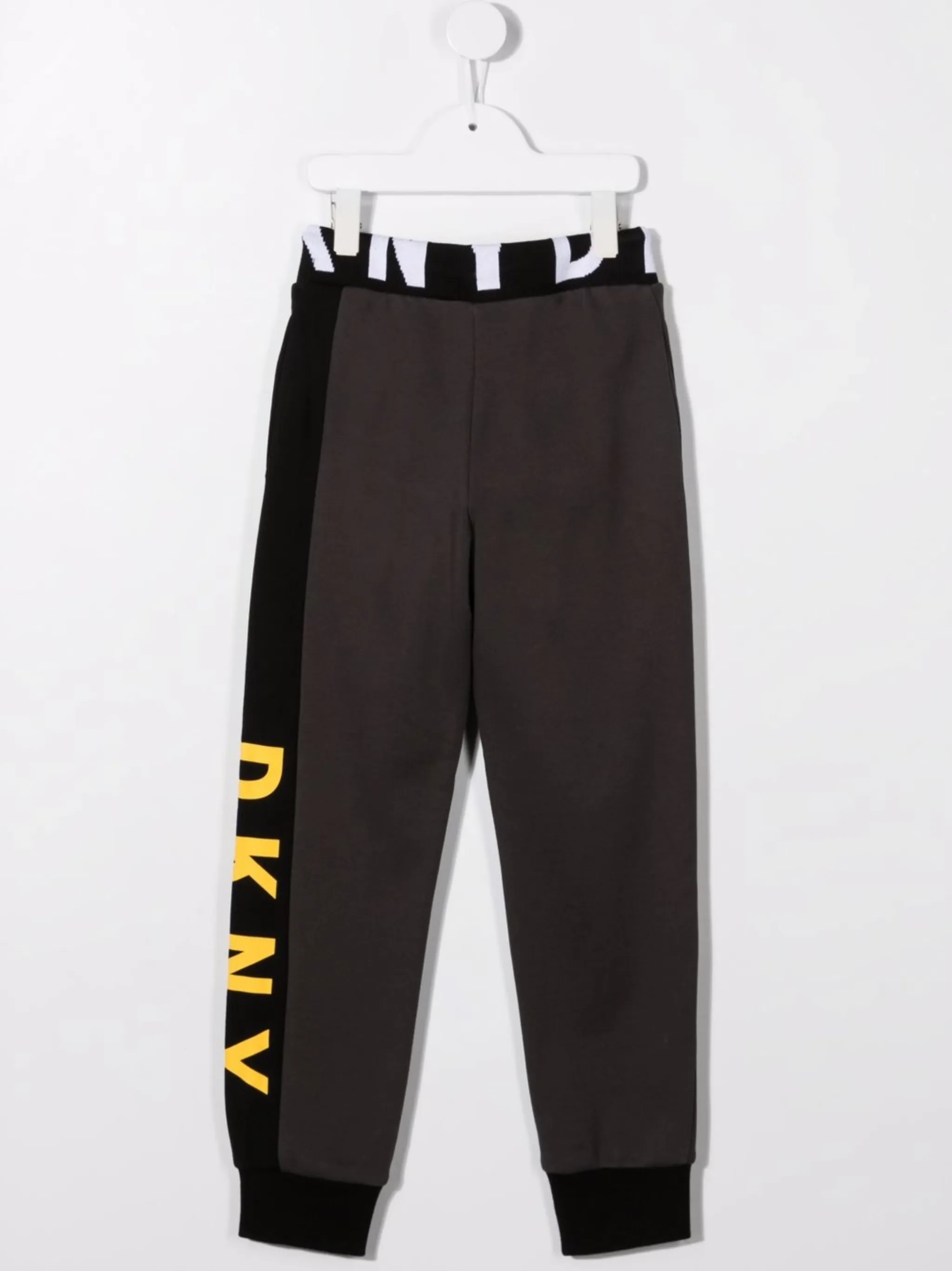 Спортивные брюки с логотипом Dkny Kids, серый — фото 2