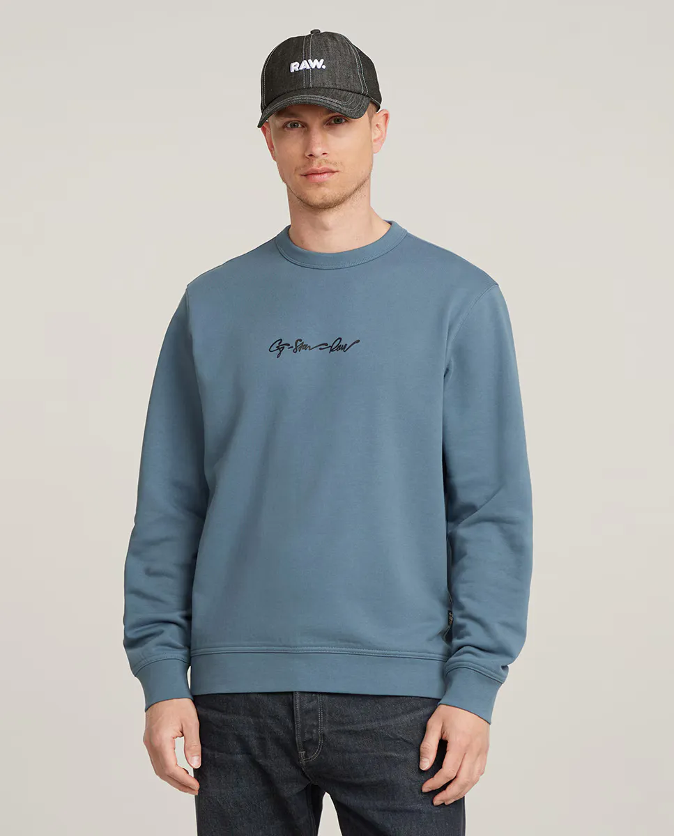

Мужская толстовка с логотипом G-Script G-Star Raw, синий