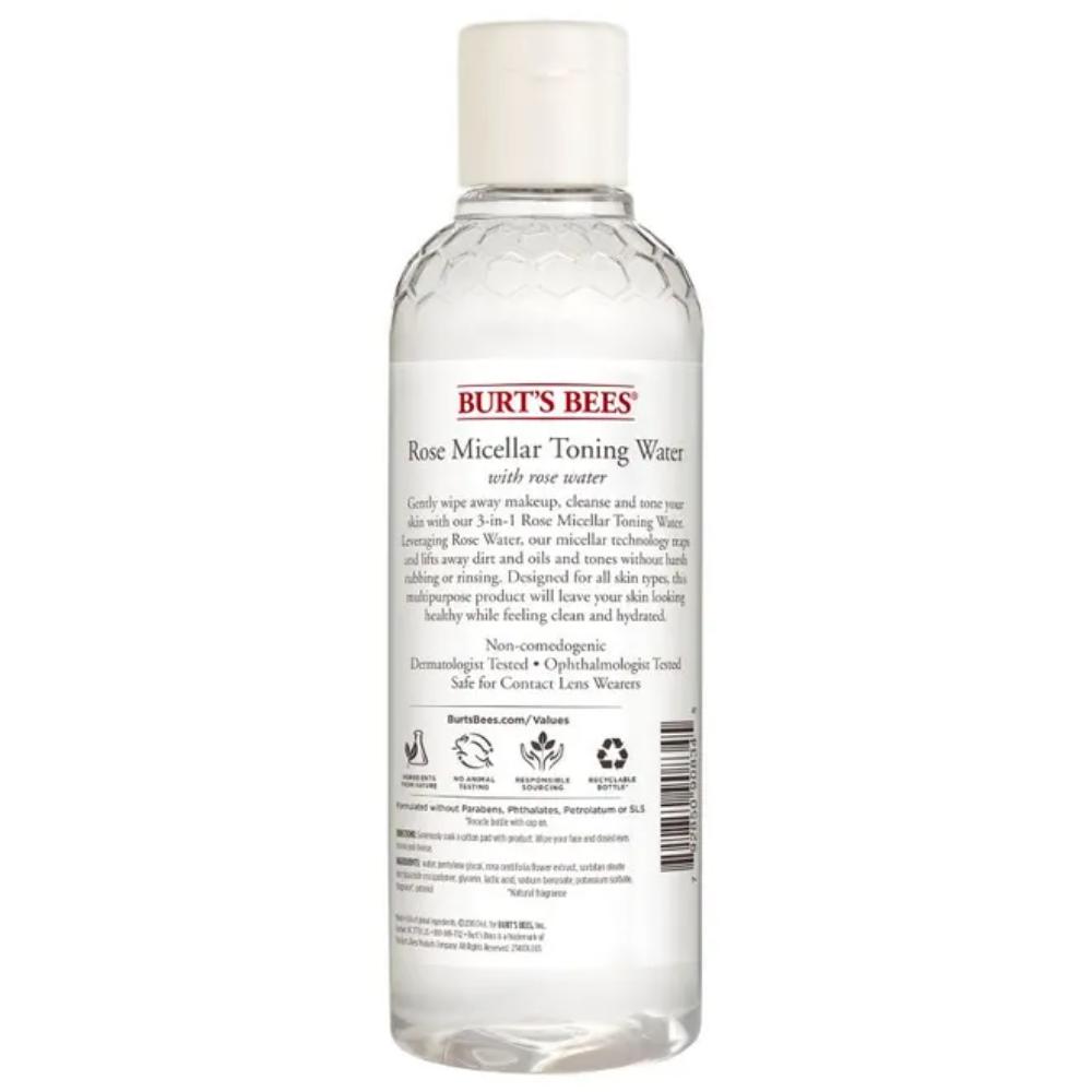Мицеллярная тонизирующая вода с розой от Burts Bees для женщин - 237 мл (8 унций), прозрачный — фото 2