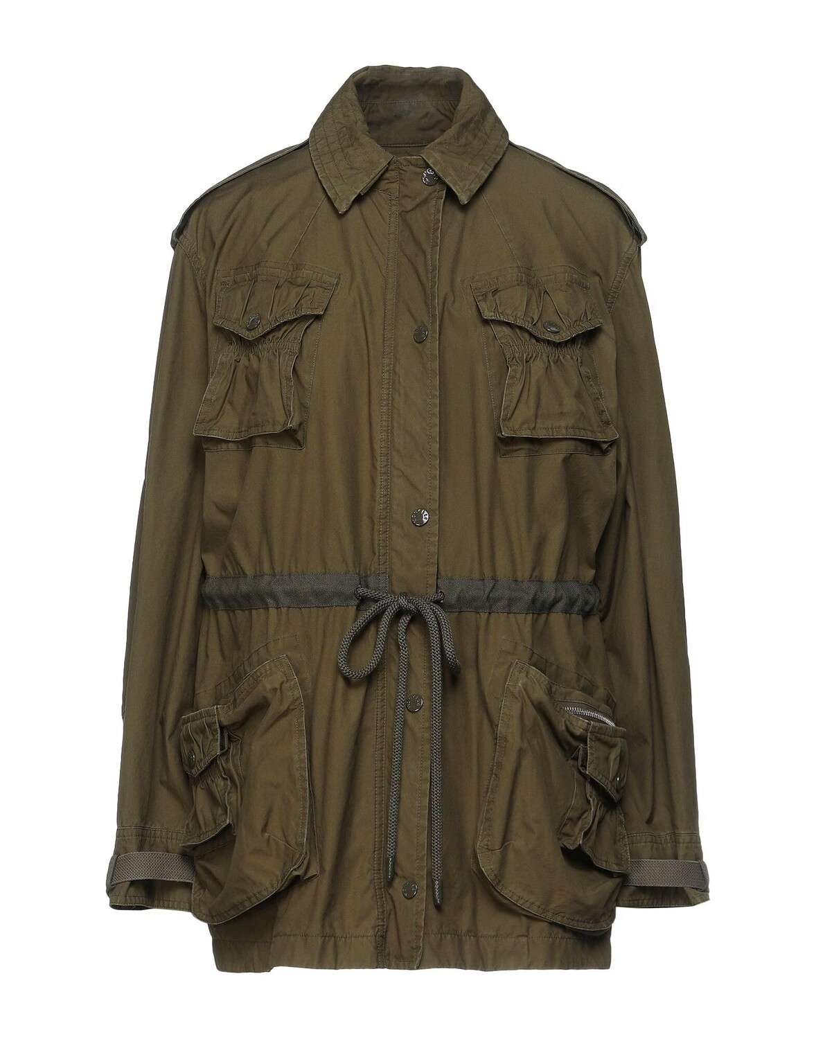 

Тренч Moncler, зеленый