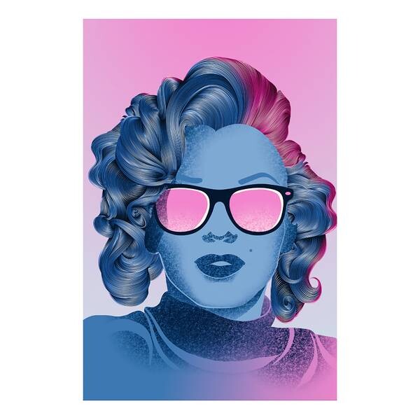 

Фреска Artgeist Norma Jeane, розовый