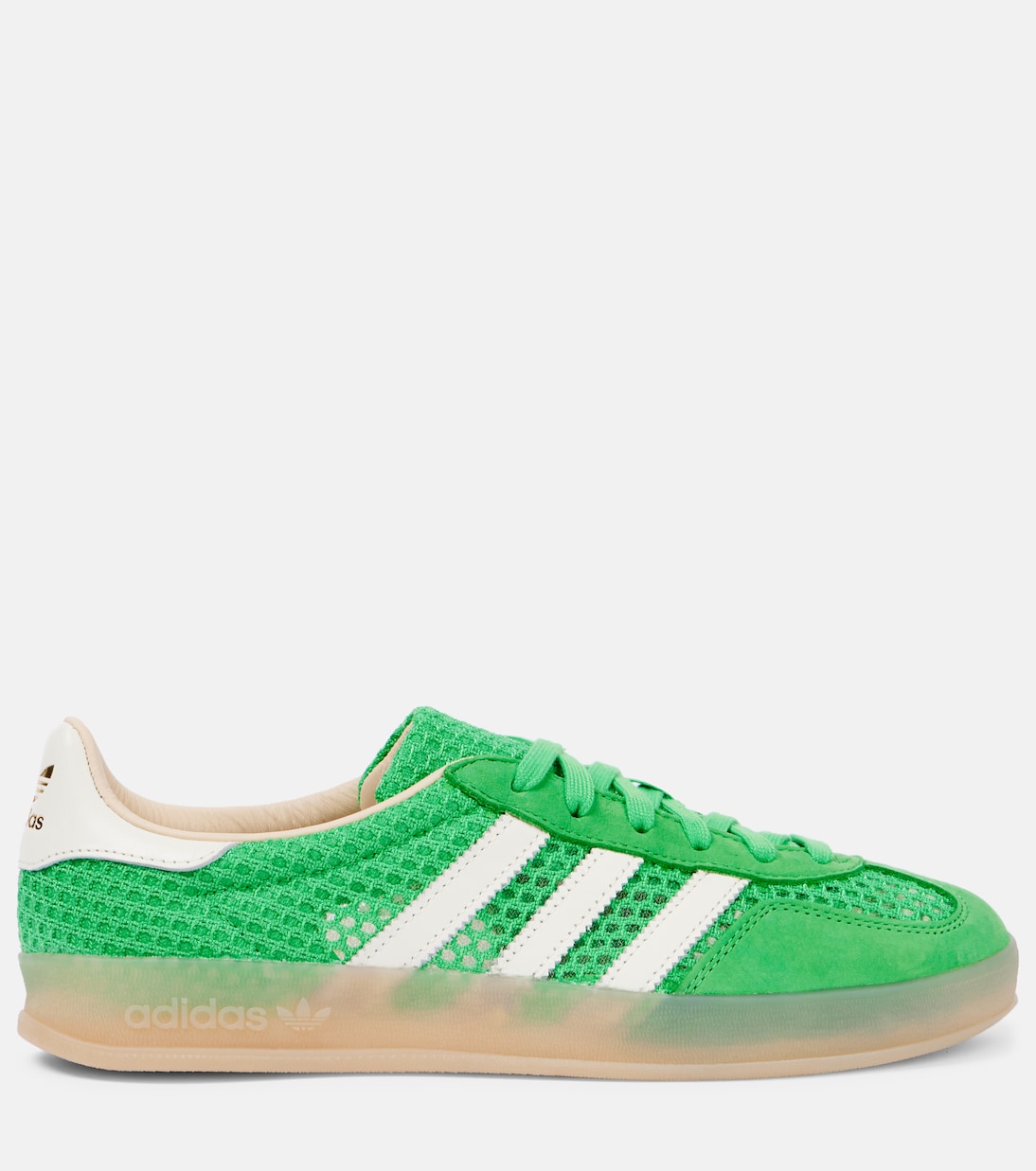 Gazelle Кроссовки с отделкой из замши Indoor Adidas, Energy Green/Off White/Magic — фото 4
