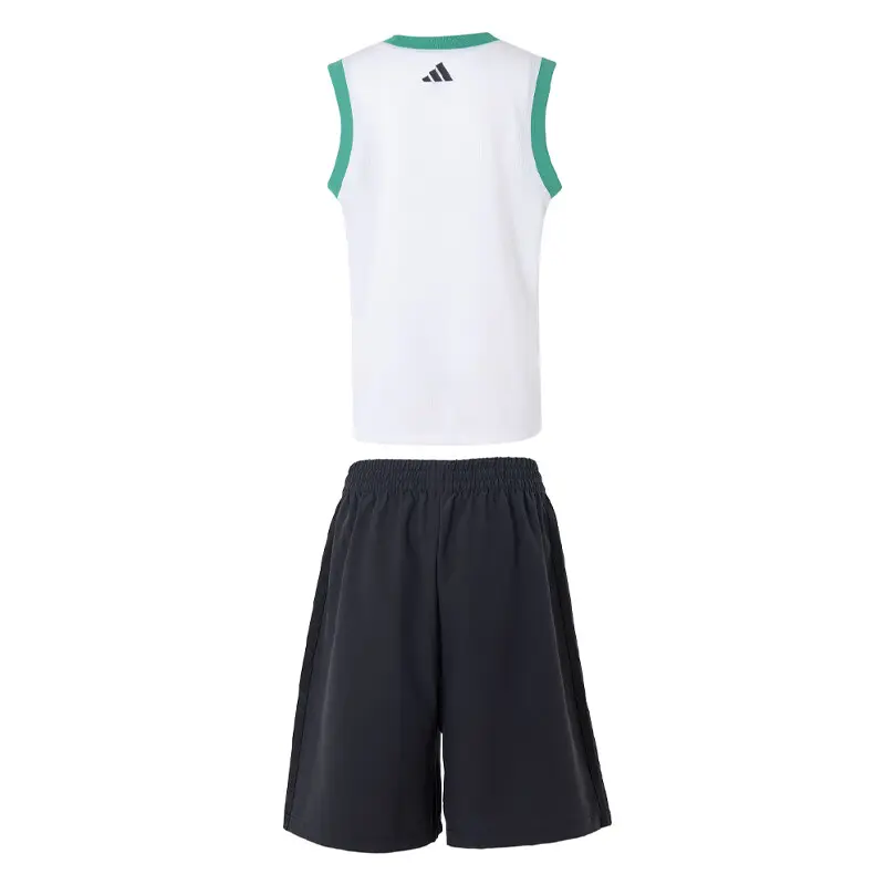 Adidas Спортивный комплект Casual 2 предмета White/Black для подростков — фото 3
