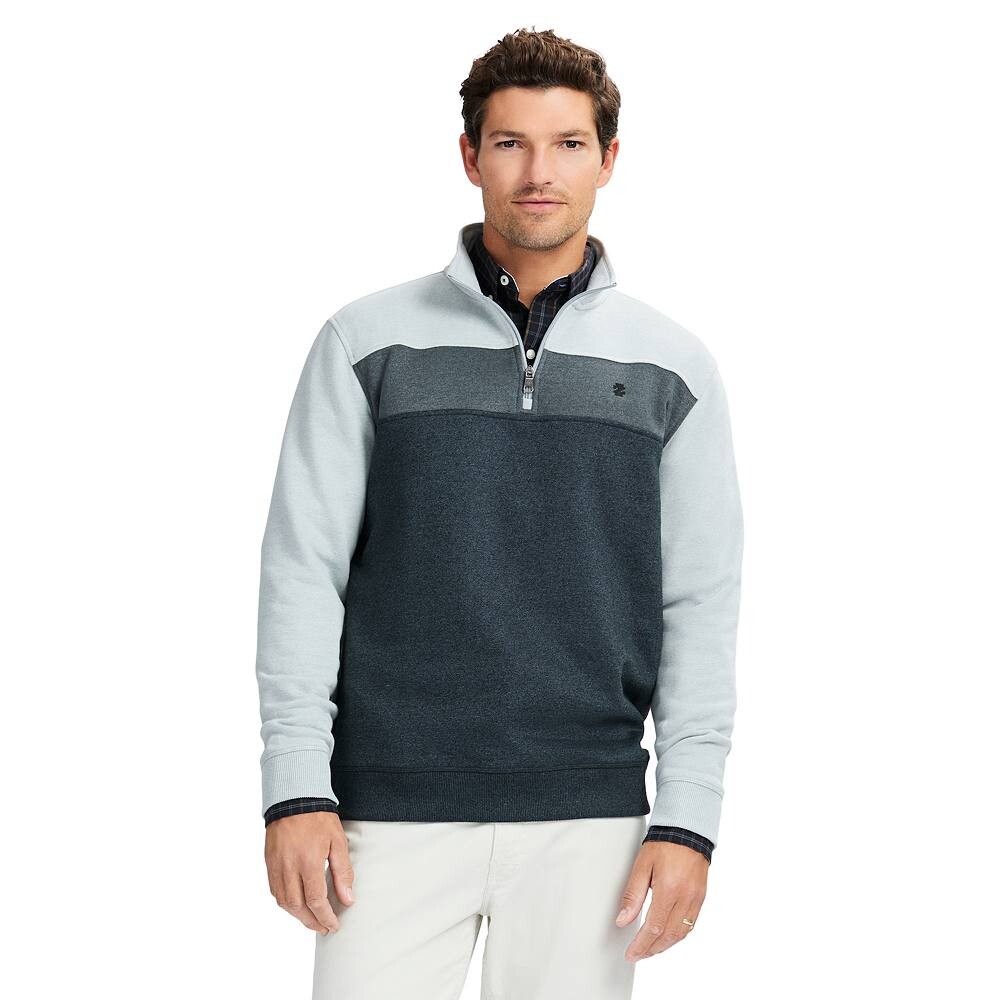 

Мужской флисовый свитер с молнией на четверть длины IZOD Advantage Performance, цвет Light Gray Heather