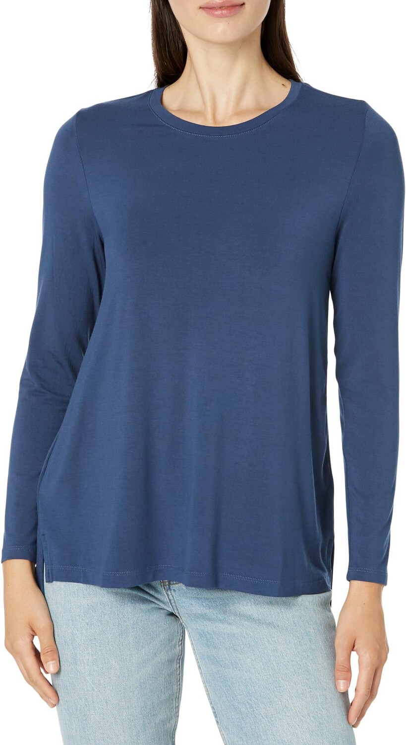 

Футболка Liverpool Los Angeles Long Sleeve Scoop Neck Tee, цвет Night Sky Blue