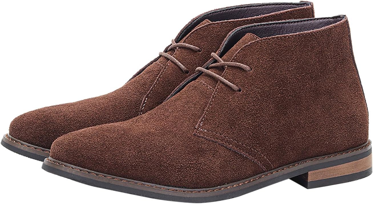 

Мужские Ботинки Santimon Chukka, Повседневные Классические Замшевые Кожаные Челси, Ботинки для Выпускного, Свадьбы, Ковбойские, Модные Формальные Западные Ботинки до Щиколотки, коричневый