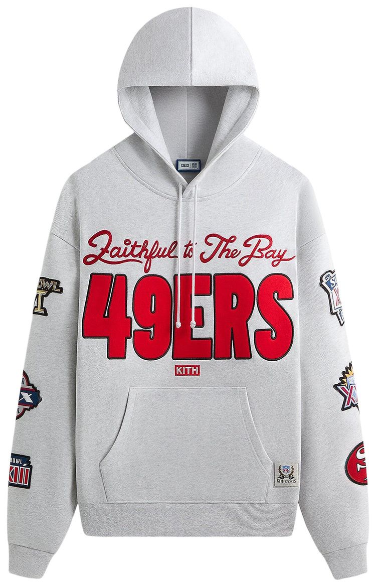 

Худи Kith For The NFL San Francisco 49ers Faithful Vintage Hoodie, серый
