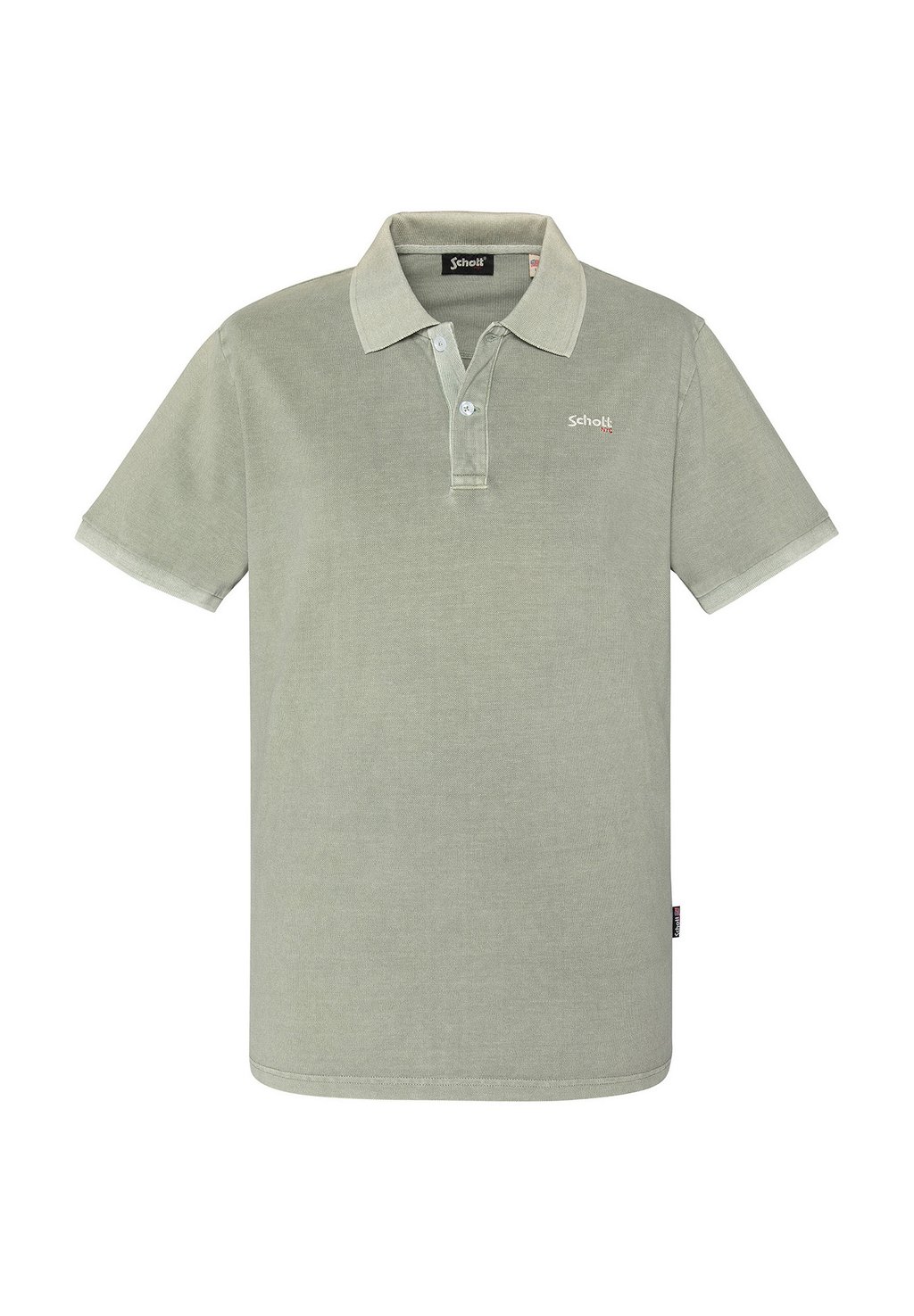 

Поло WASHED EFFECT Schott, зеленый