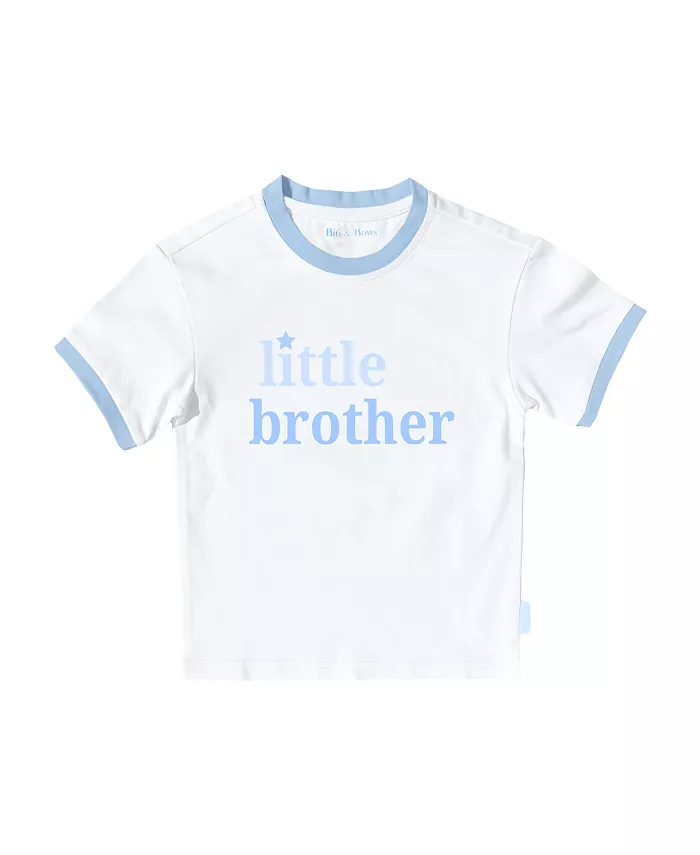 

Футболка с круглым вырезом для мальчиков Little Brother Bits & Bows, синий