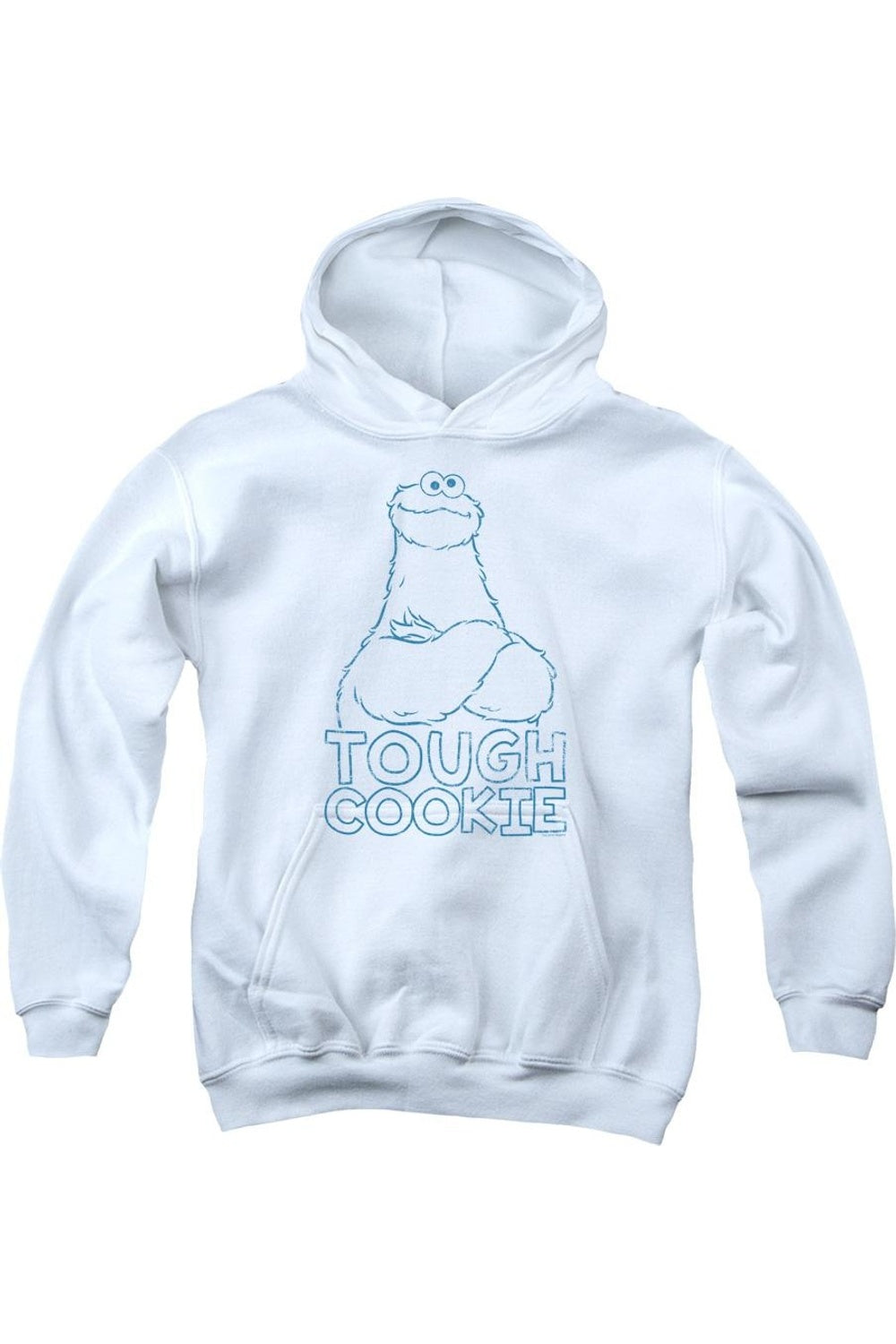 

Толстовка с капюшоном Tough Cookie для детей от Sesame Street Gildan, белый