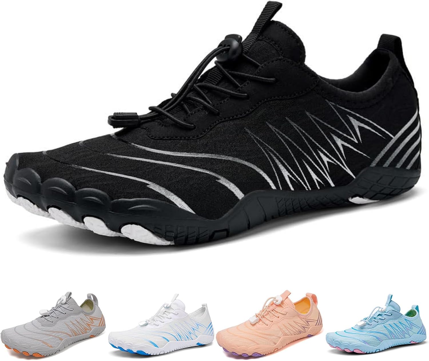 

Кроссовки для походов для женщин и мужчин, быстросохнущие, с широкой носочной частью, дышащие, противоскользящие, водные кроссовки для пляжа, бассейна, плавания, серфинга, дайвинга и прогулок Baxtayel, белый