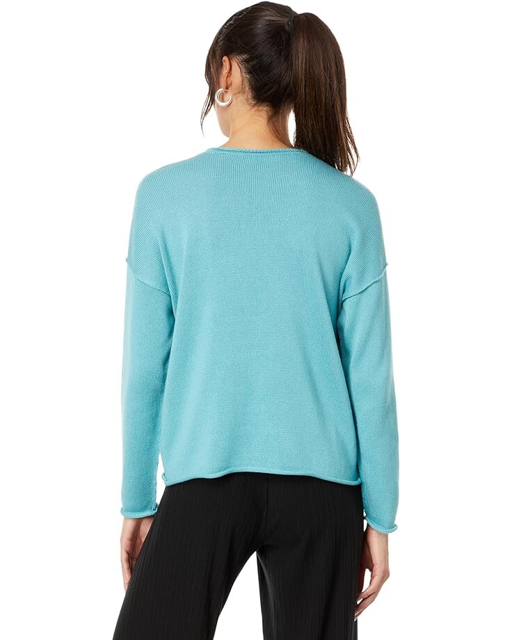 

Свитер Eileen Fisher Crew Neck Boxy Pullover, цвет Glacier