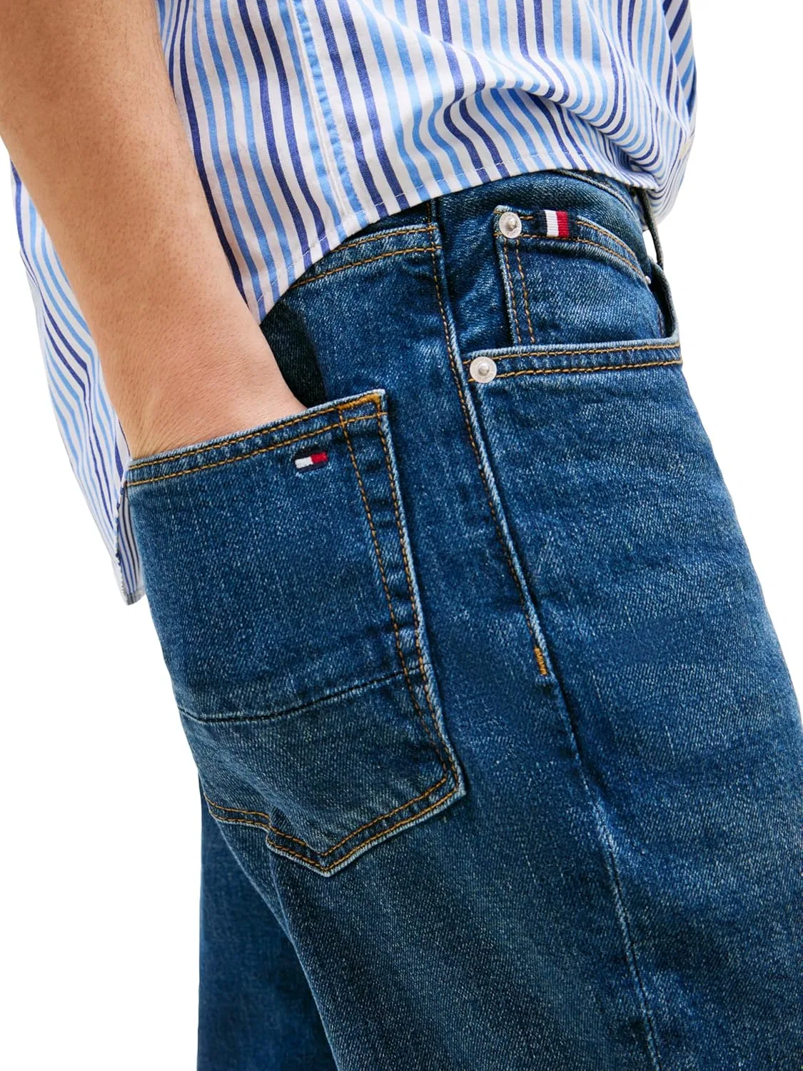 Джинсы Slim Straight Fit Tommy Hilfiger, темно-индиго — фото 2