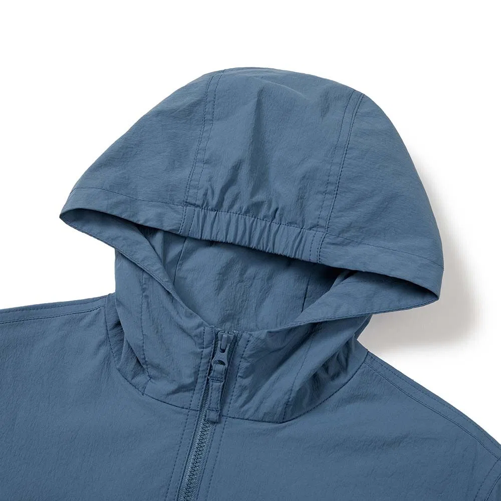 Детская ветровка с накладными карманами, синяя, от Snowpeak Apparel Kids — фото 4