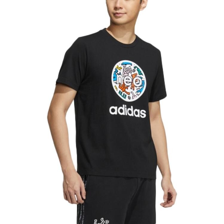 Футболка Keith Haring X унисекс, черная Adidas Neo, черный — фото 3