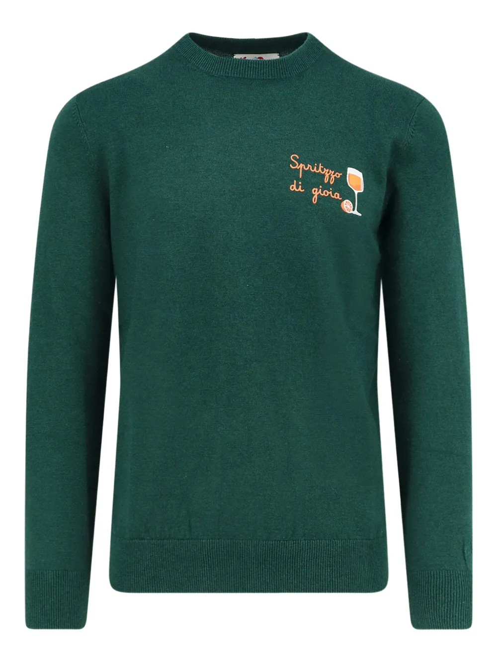 

Вышитый свитер с длинными рукавами Mc2 Saint Barth, зеленый