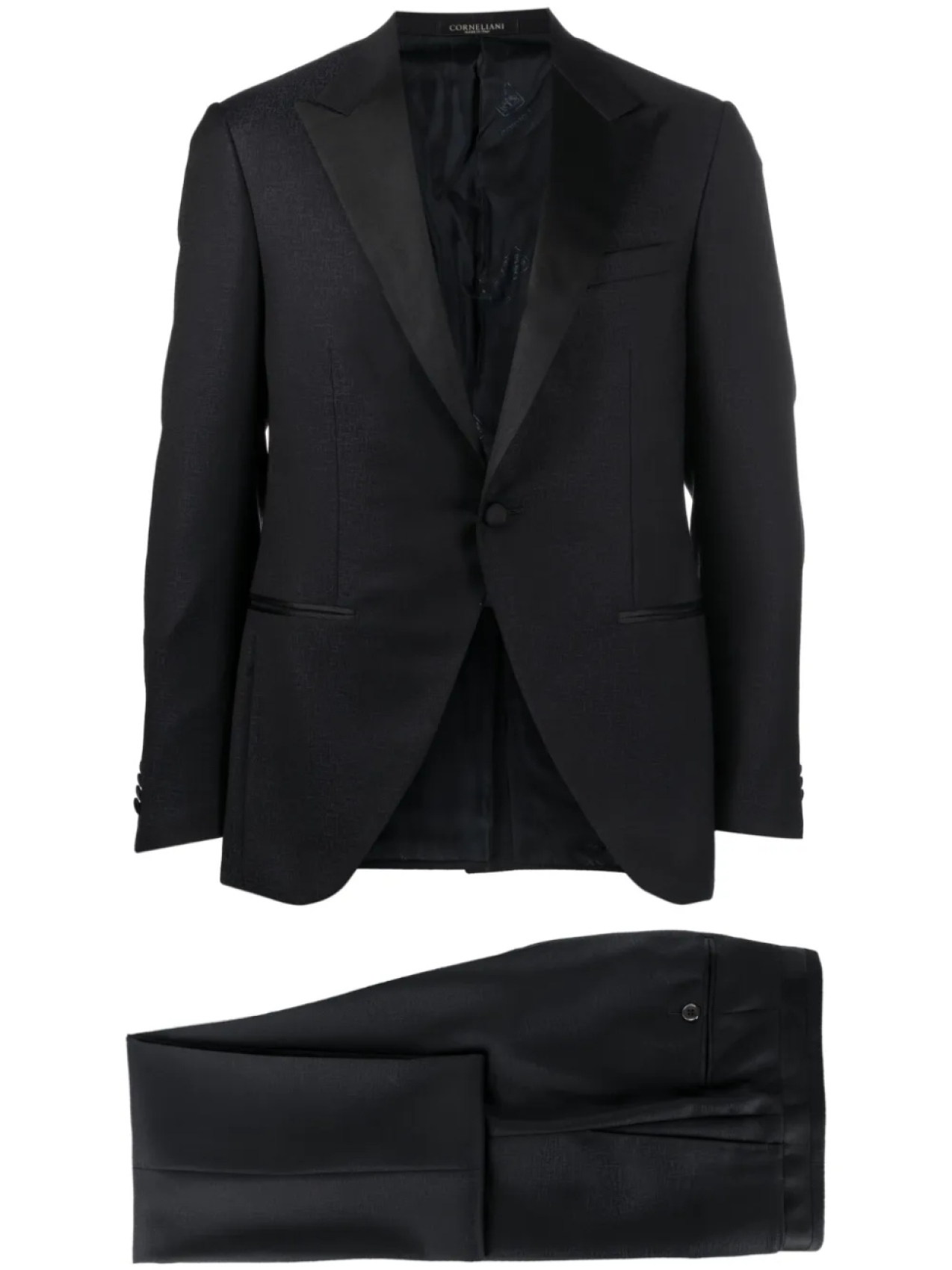 

Corneliani вечерний костюм с однобортным пиджаком, синий
