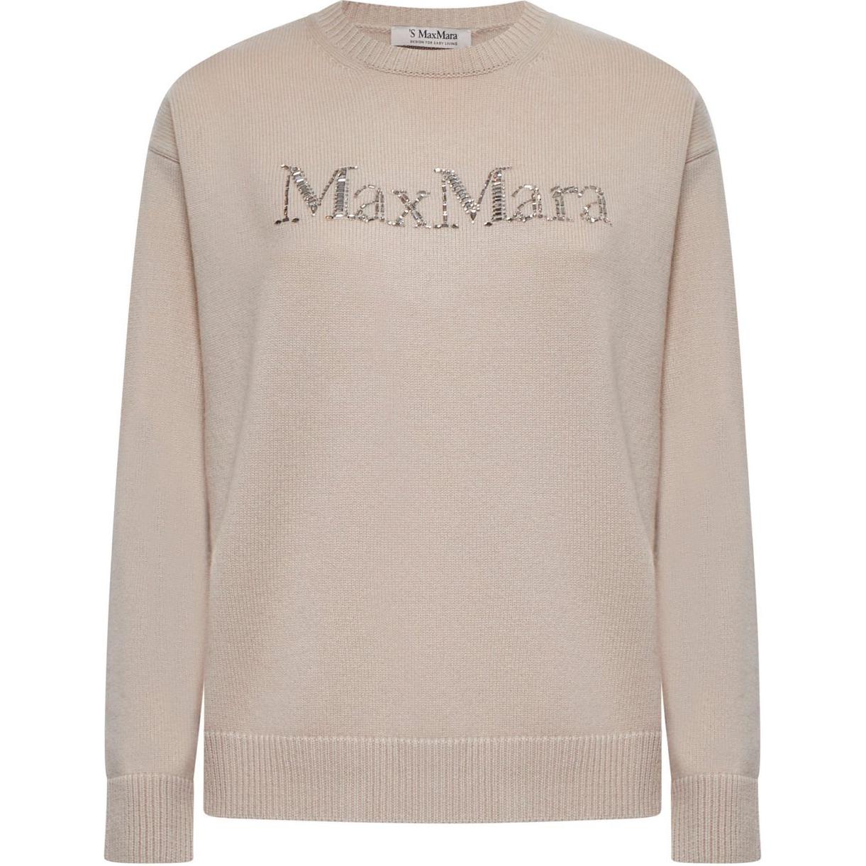 

Футболка с логотипом 'S MAX MARA, Светлая умбра
