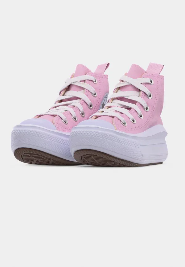 Кроссовки chuck taylor all star move на платформе, унисекс, высокие. Converse, New Found Bloom/White/Black — фото 3