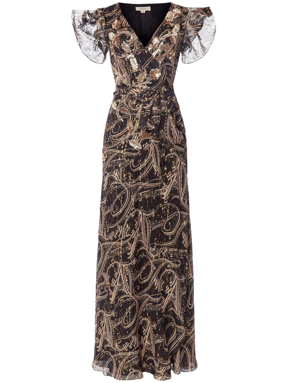 

Платье макси Silvana Temperley London, черный