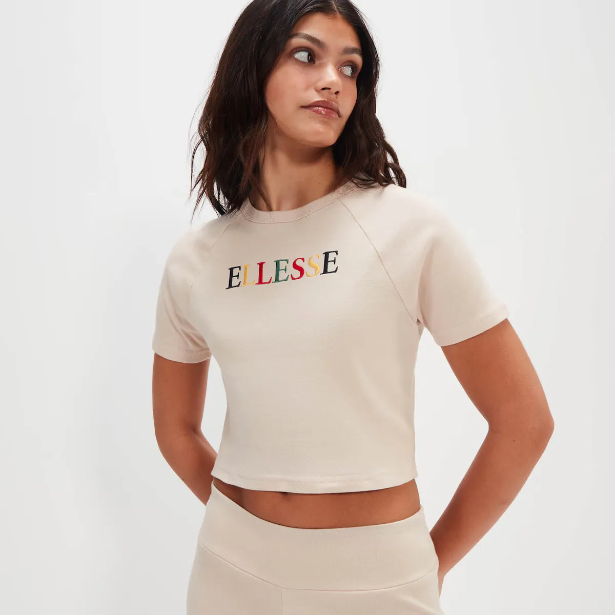 

Женская футболка Lyndash Crop T-Shirt Ellesse, естественный
