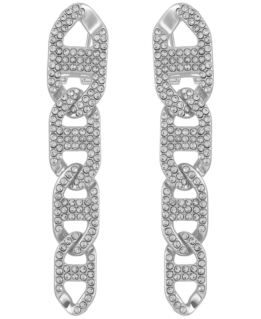 

Серьги-подвески из стеклянных камней на цепочке (также в серебристом цвете) GUESS, Silver