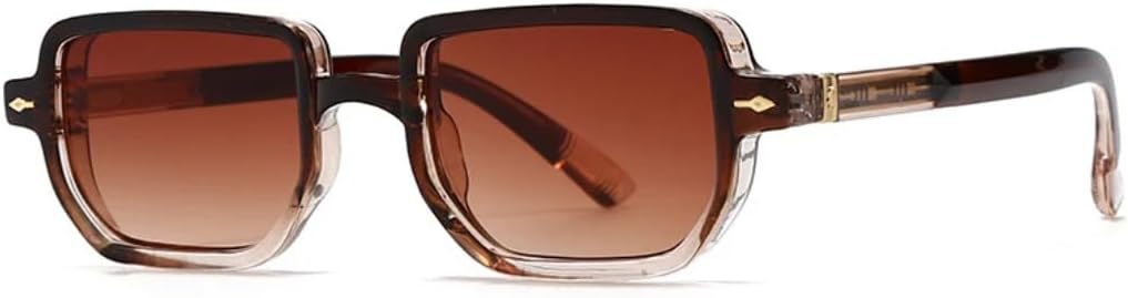 

Мужские солнцезащитные очки Retro Rivets с градиентным затемнением и защитой от УФ-излучения UV400; женские солнцезащитные очки класса люкс UUPTTPL, Brown Tea Gradient