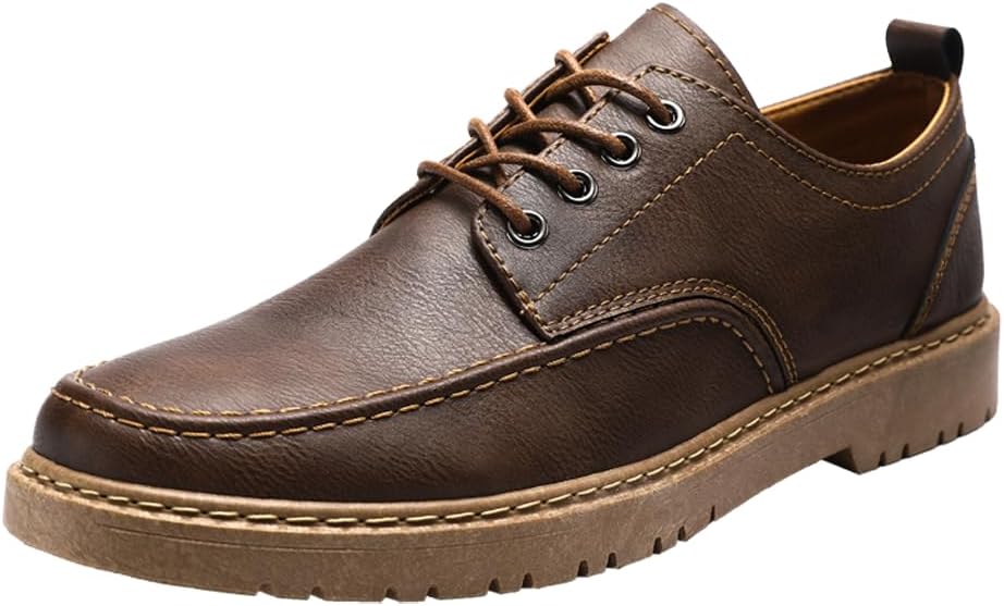 

Мужские оксфорды на шнуровке, удобные для повседневной ходьбы и вождения Welrung, коричневый
