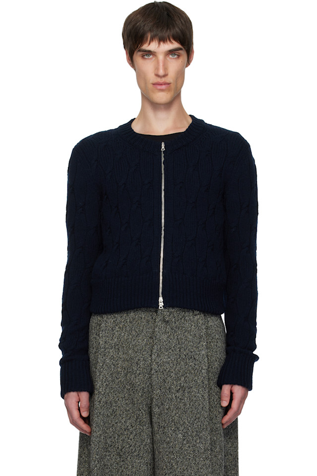 

Кардиган крупной вязки Dries Van Noten, черный