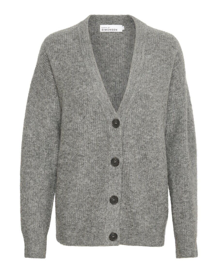 

Вязаный кардиган KAREN BY SIMONSEN Knit Cardigan Debbie, темно-серый