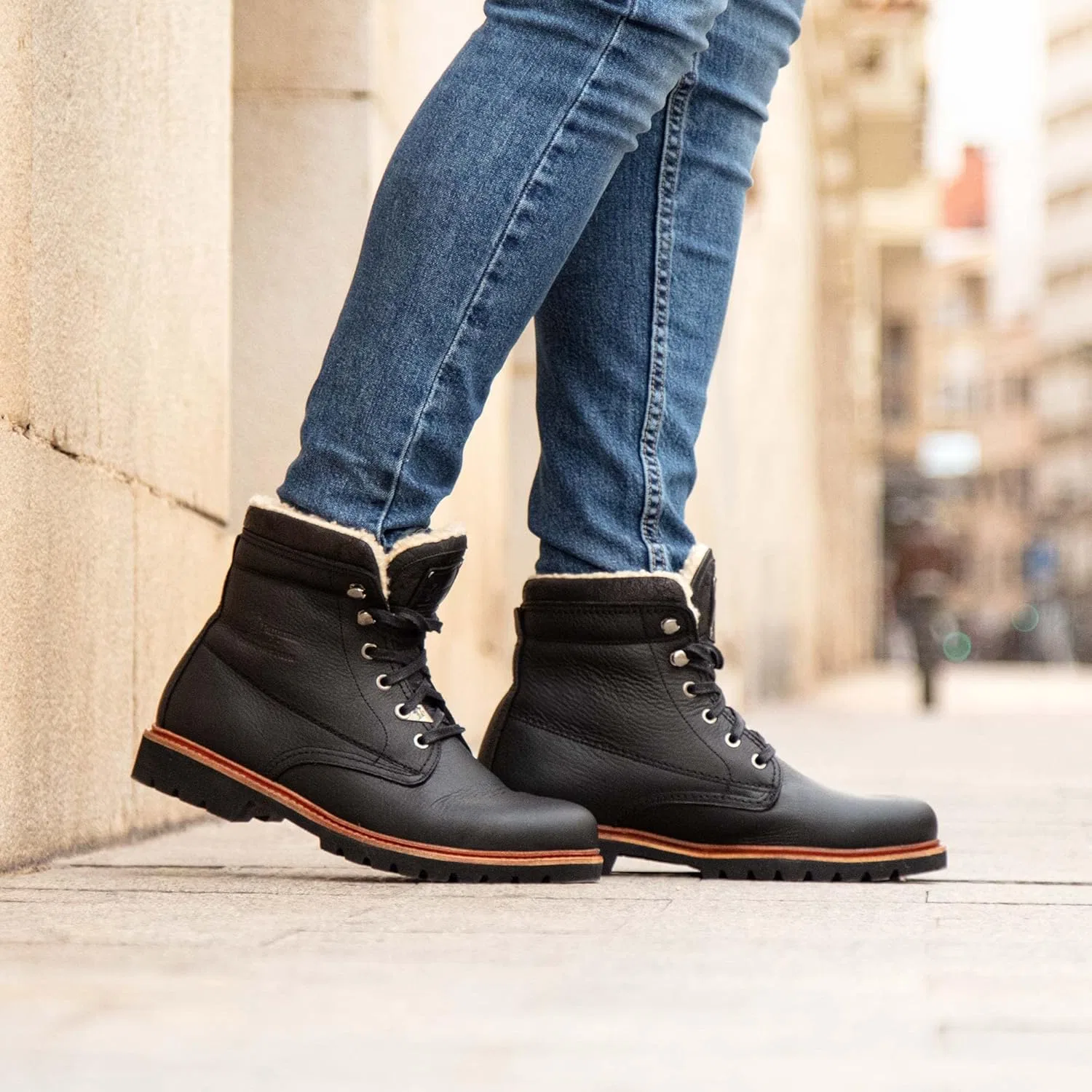 Мужские сапоги Panama Jack Panama 03 Aviator, теплые, на подкладке, классические, короткие и длинные, ботильоны, Black — фото 3