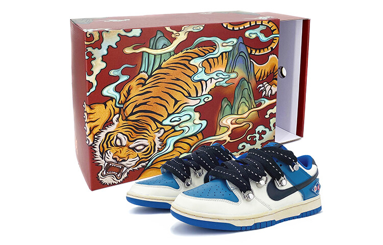 

Кроссовки Nike Dunk Skateboard Shoes Men Low-Top Blue/White