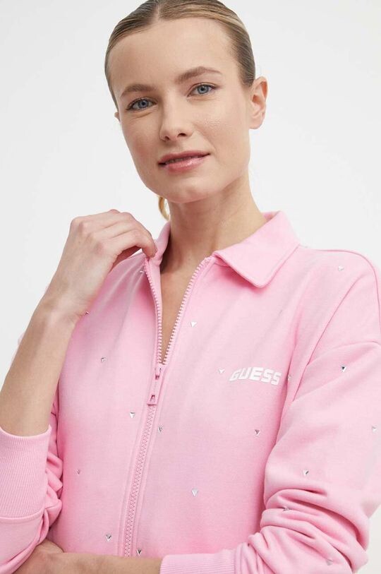 

Толстовка с капюшоном Guess, розовый
