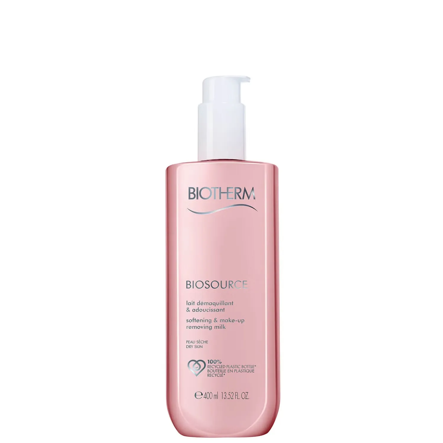 Biosource Смягчающее молочко для снятия макияжа и макияжа 400мл Biotherm