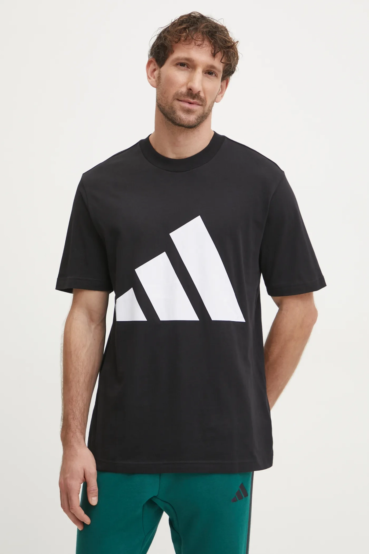 

Хлопковая футболка Essentials adidas, черный