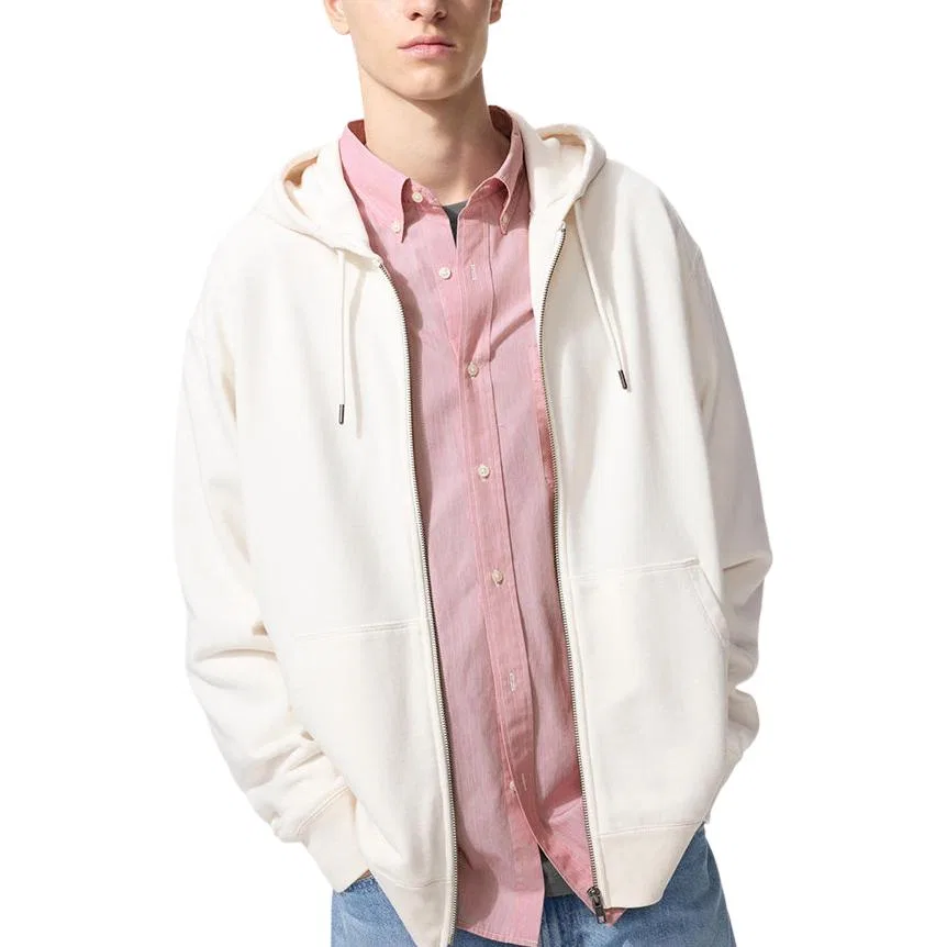Свитшот унисекс Ivory с круглым вырезом, кардиган UNIQLO