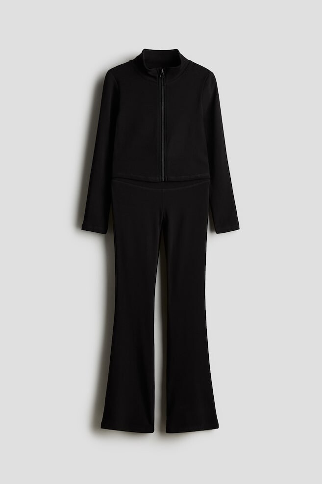 

Костюм-Двойка из хлопкового трикотажа H&M, черный