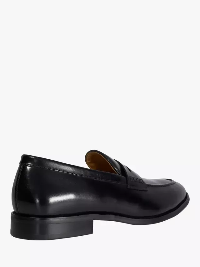 Кожаные лоферы Skylers с широкой колодкой Dune London, Black — фото 4