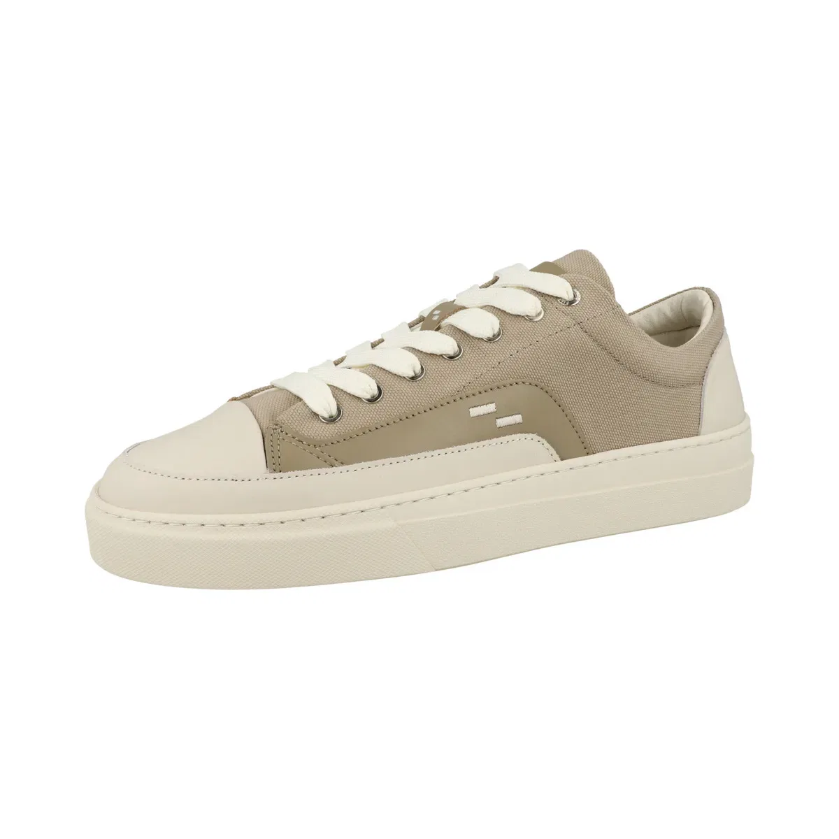 Кроссовки низкие Riviera из кожи и льна FILLING PIECES бежевый — фото 4